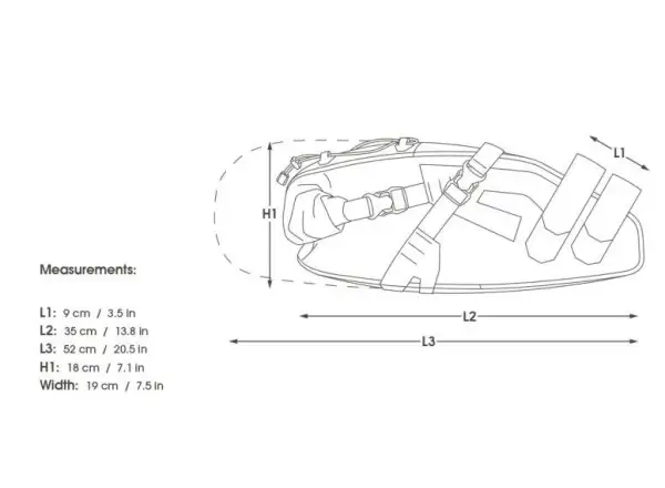 Apidura Expedition saddle pack 17 l torba podsiodłowa