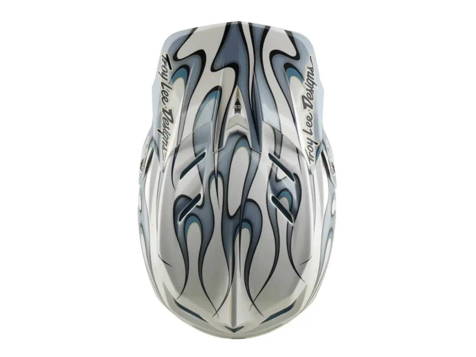 Troy Lee Designs D4 Composite MIPS kask Torched white/Silver