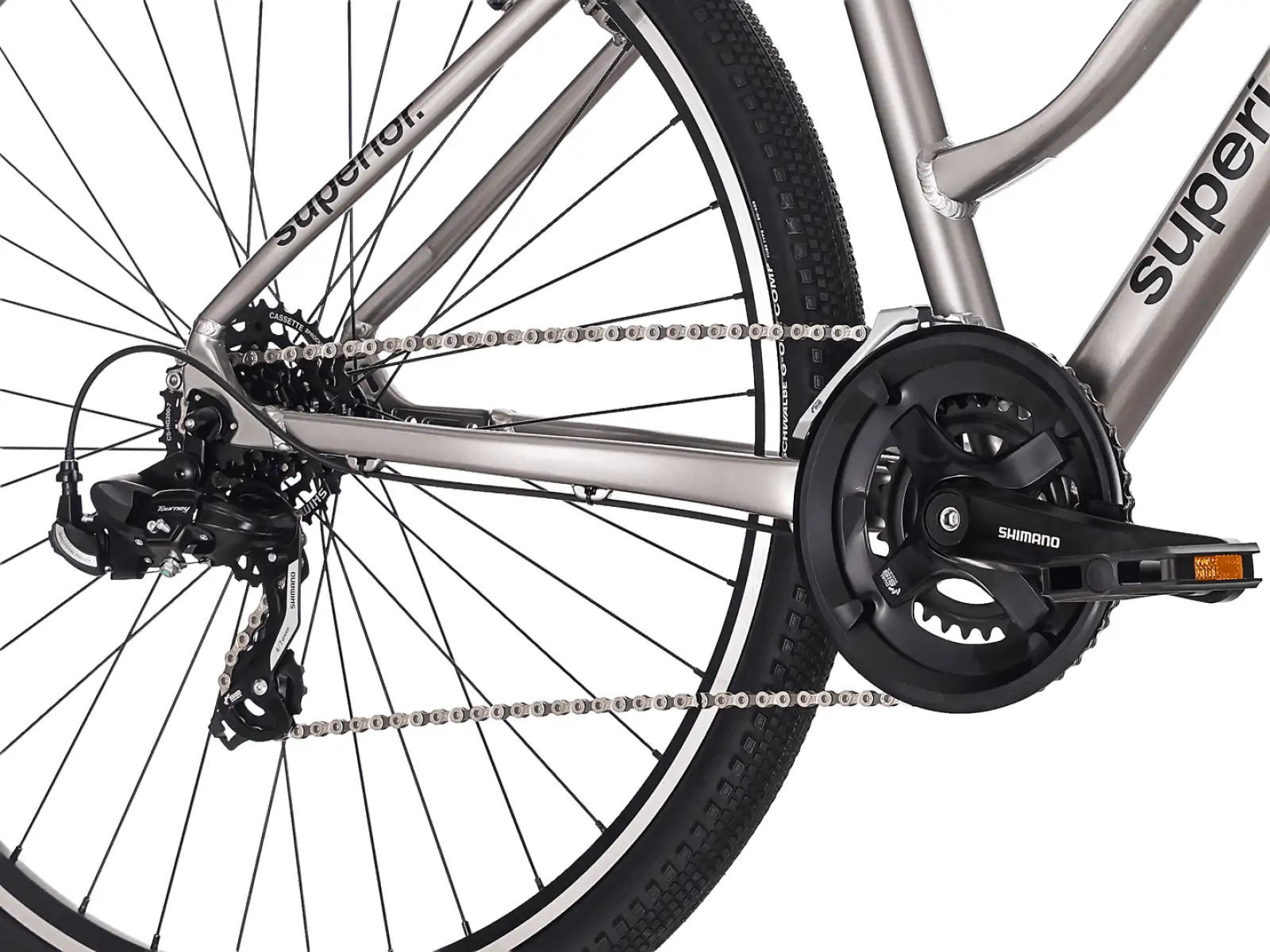 Superior Blox 6.0 MS rower trekingowy Gloss Dark Chrome