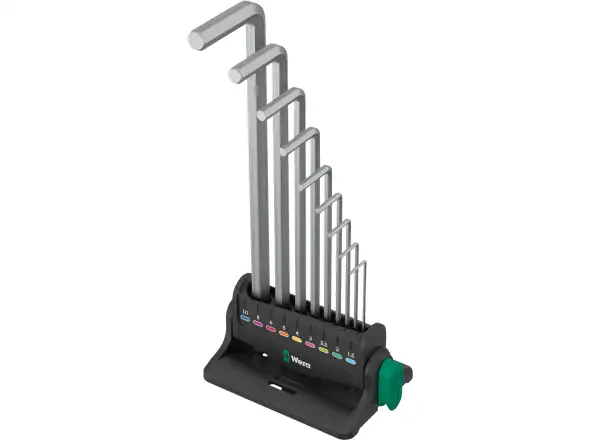 Wera 950/9 Hex-Plus 8 klucze imbusowe L chrom zestaw 9 szt ze stojakiem