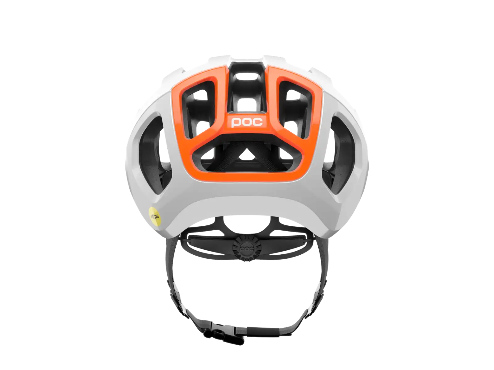 POC Ventral Air MIPS szosowy kask Hydrogen White/Fluorescent Orange