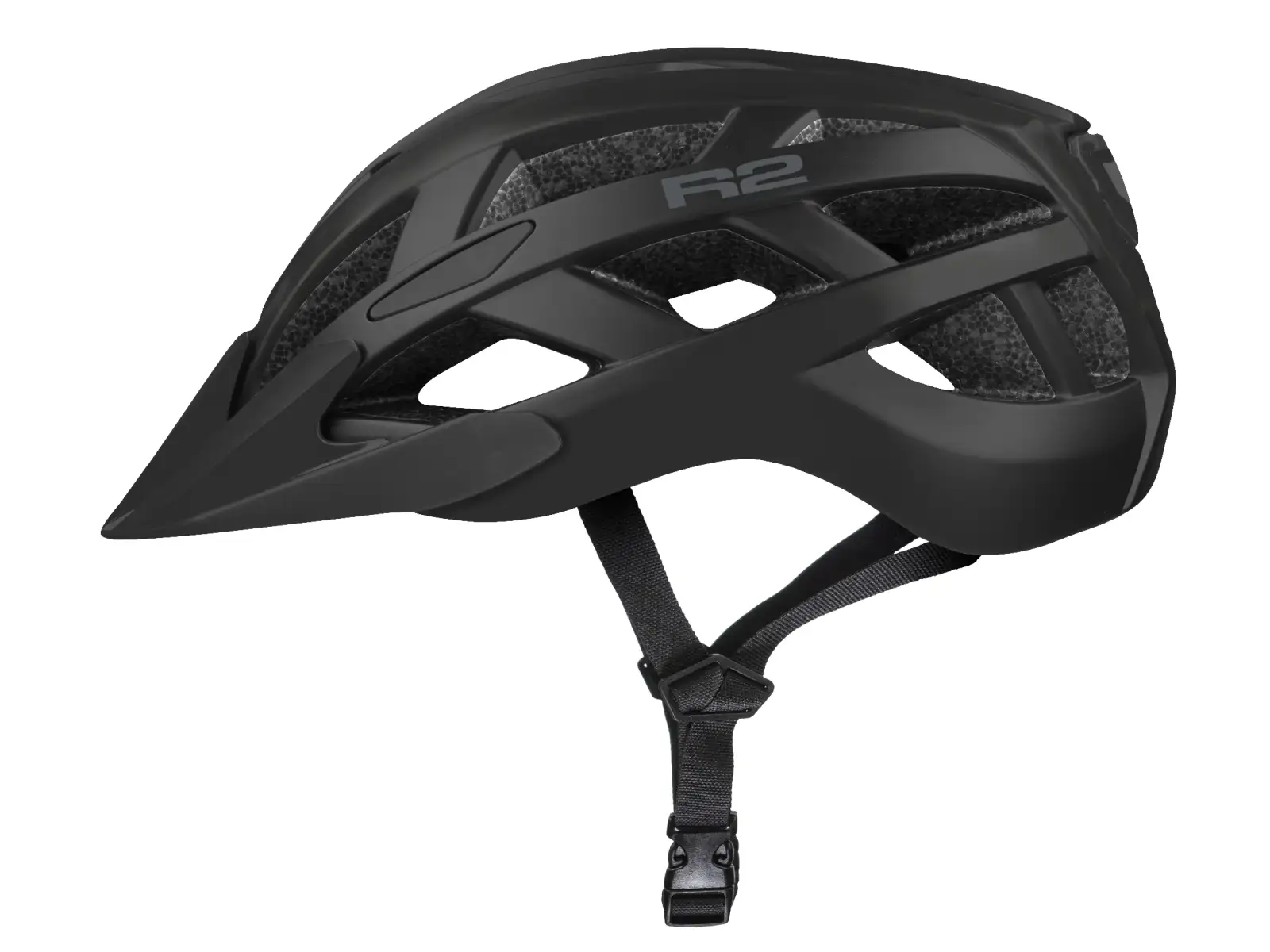 R2 Lumen kask rowerowy czarny matowy
