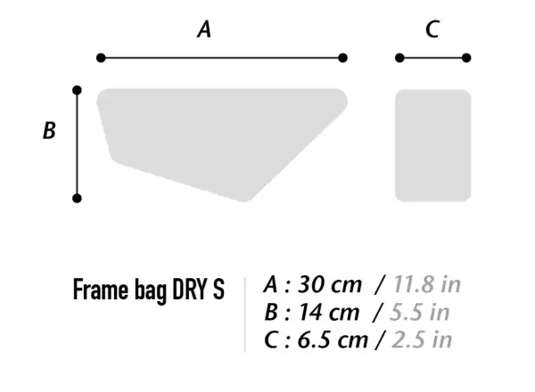 Woho X-Touring Frame bag Dry 2 l torba ramowa Diamond CyberCam Black