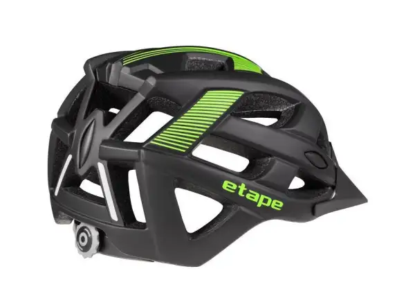 Etape Escape kask rowerowy czarna/zielona matowa