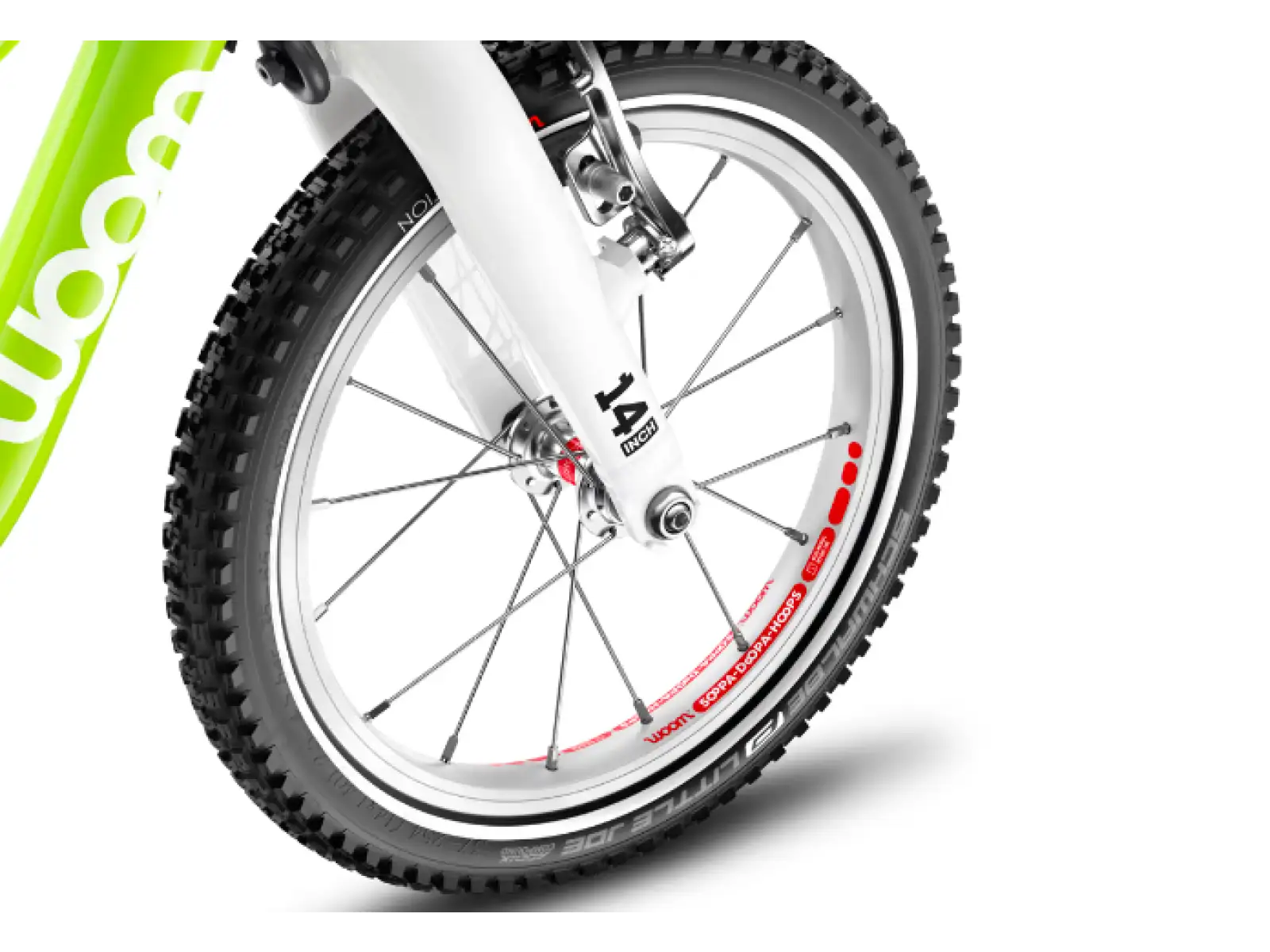 Woom 2 rower dziecięcy 14" Lizard Lime