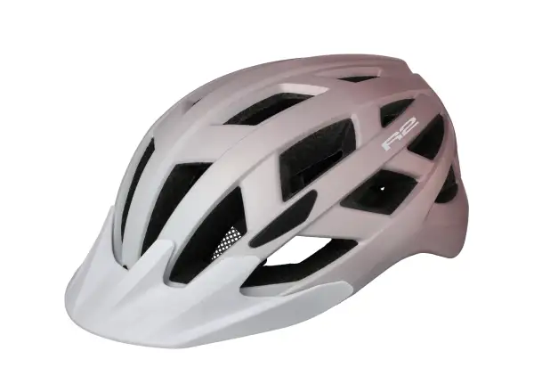 R2 Lumen kask rowerowy biały/pudrowy różowy
