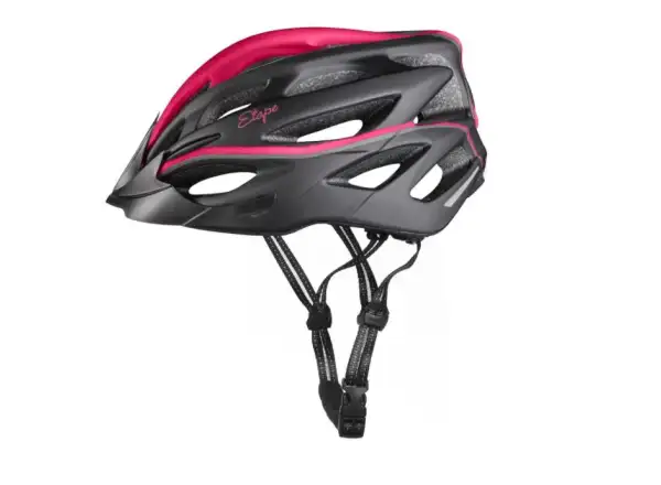 Etape Vesper kask rowerowy czarna/różowa matowa