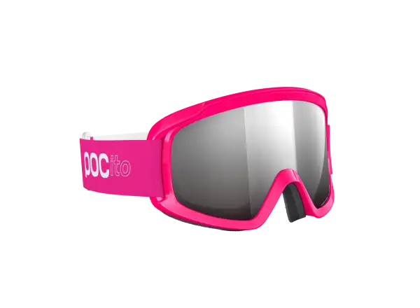 POC POCito Opsin dziecięce gogle narciarskie Fluorescent Pink/Partly Sunny Silver