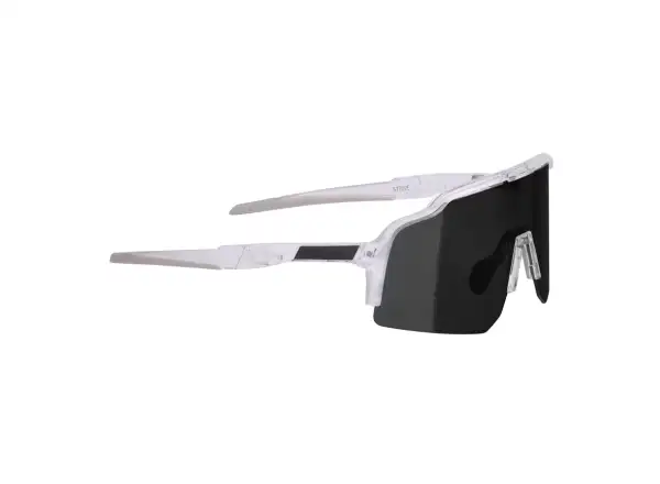Force Strive okulary rowerowe transparentne/czarne lustrzana soczewka