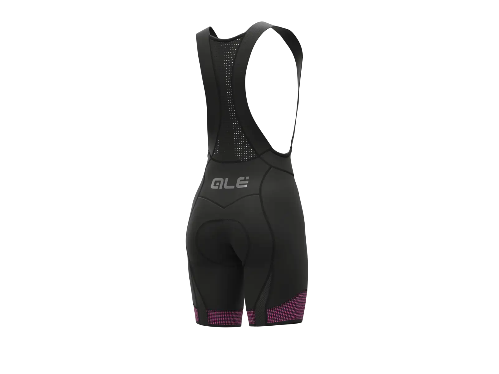 Alé PR-S Master 2.0 damskie szorty z szelkami i wkładką Black/Fluo Pink