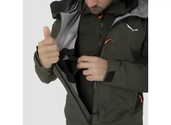 Salewa Sella 3L Powertex męska kurtka Dark Olive