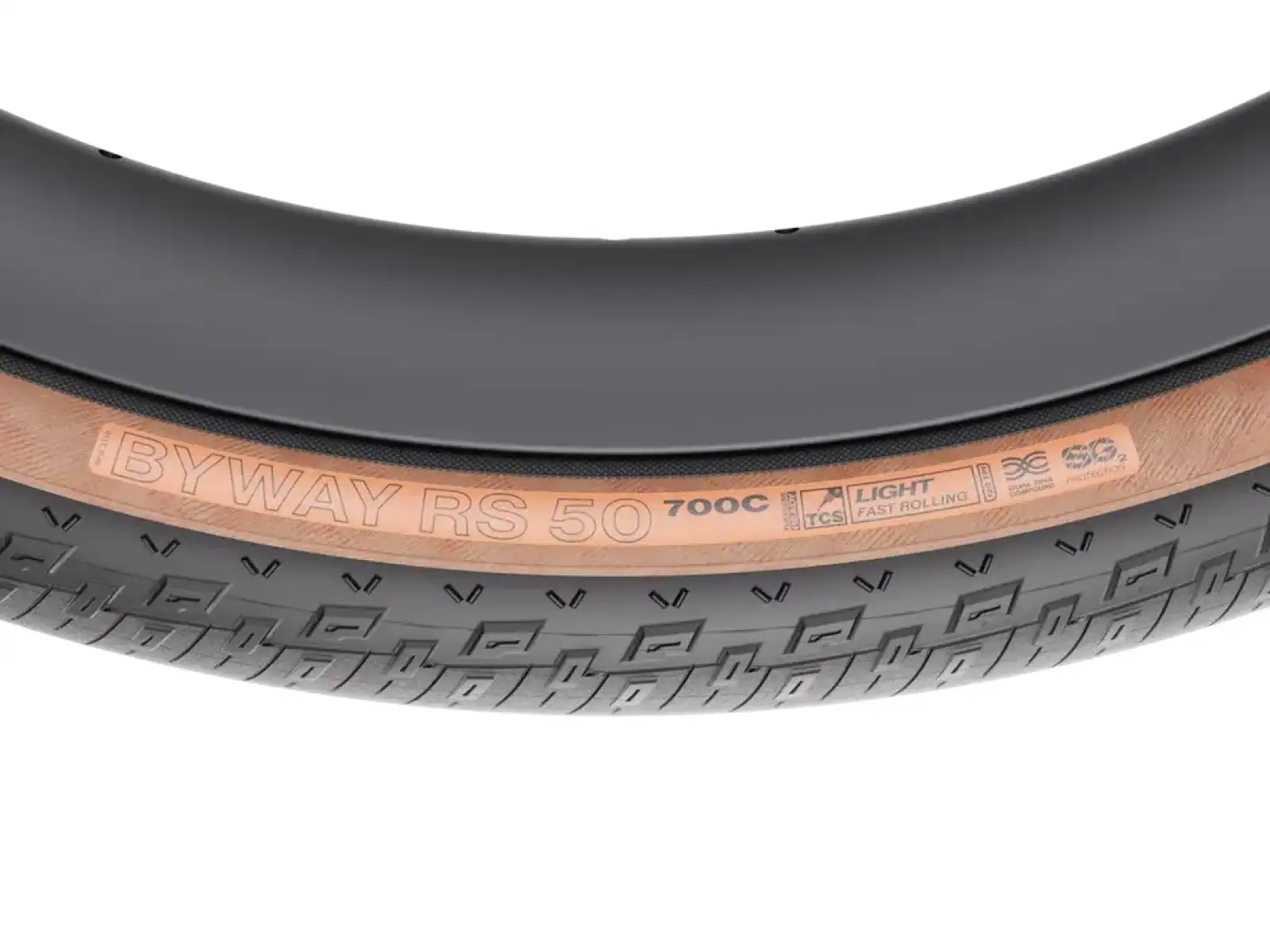 WTB Byway RS 700x50 TCS Light Fast Rolling Dual DNA SG2 opona gravel czarna/brazowa