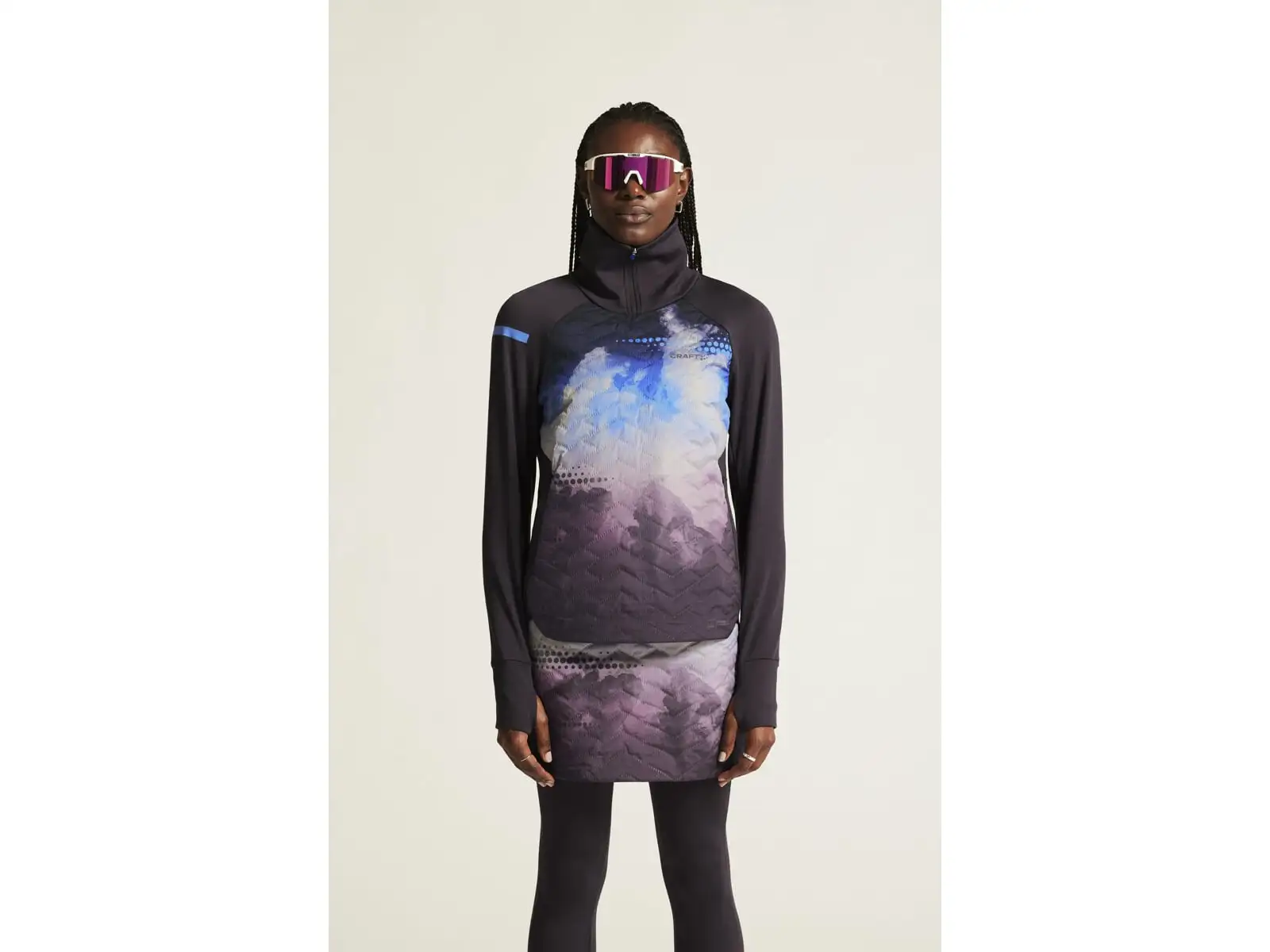 Craft ADV SubZ Sweater damska kurtka biegowa fioletowa