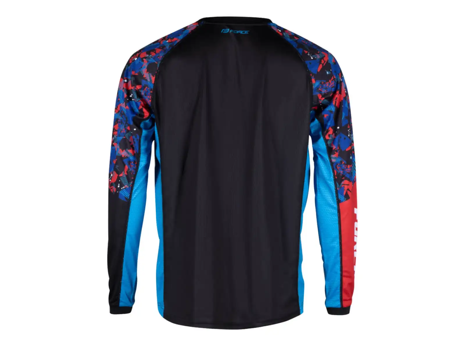Force Reckless unisex koszulka długi rękaw czarny/czerwony/niebieski