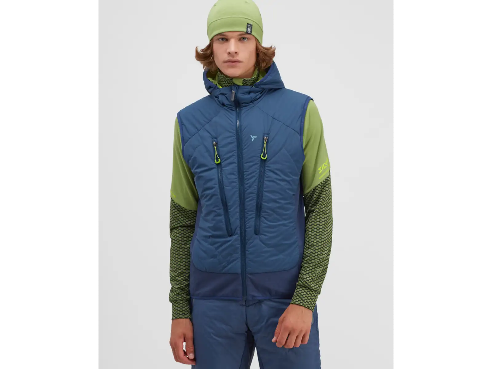 Silvini Polaro męska kamizelka skialpowa Navy/Lime