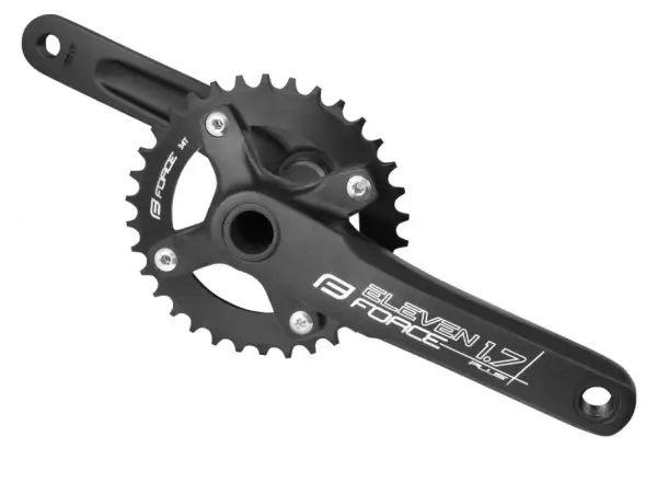 Force Eleven 1.7+ korby z jedną tarczą 34 zęby 175 mm czarna