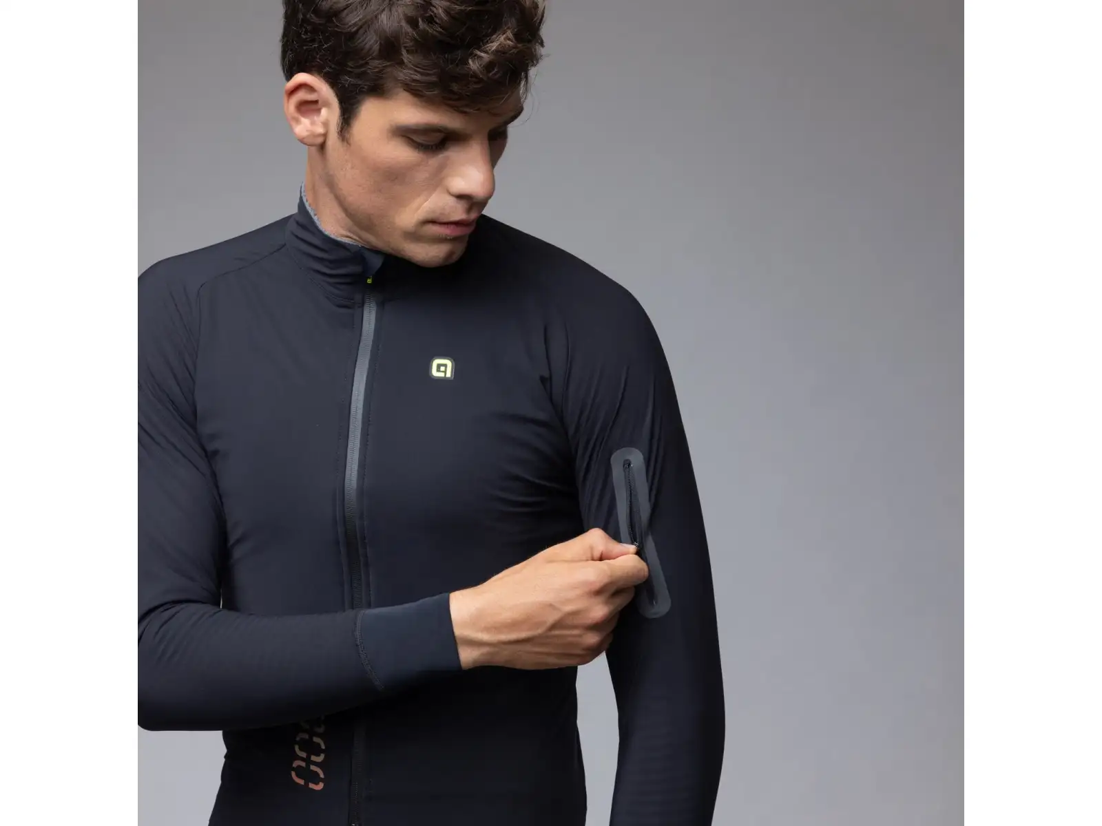 Alé R-EV1 Thermo Shield męska zimowa kurtka rowerowa Black