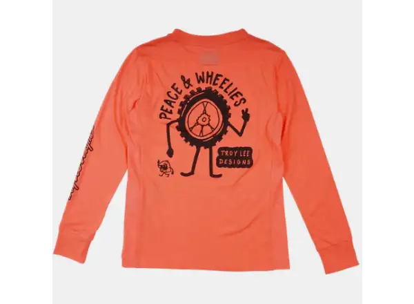 Troy Lee Designs Skyline Ride Tee dziecięca koszulka z długim rękawem P&W Melon