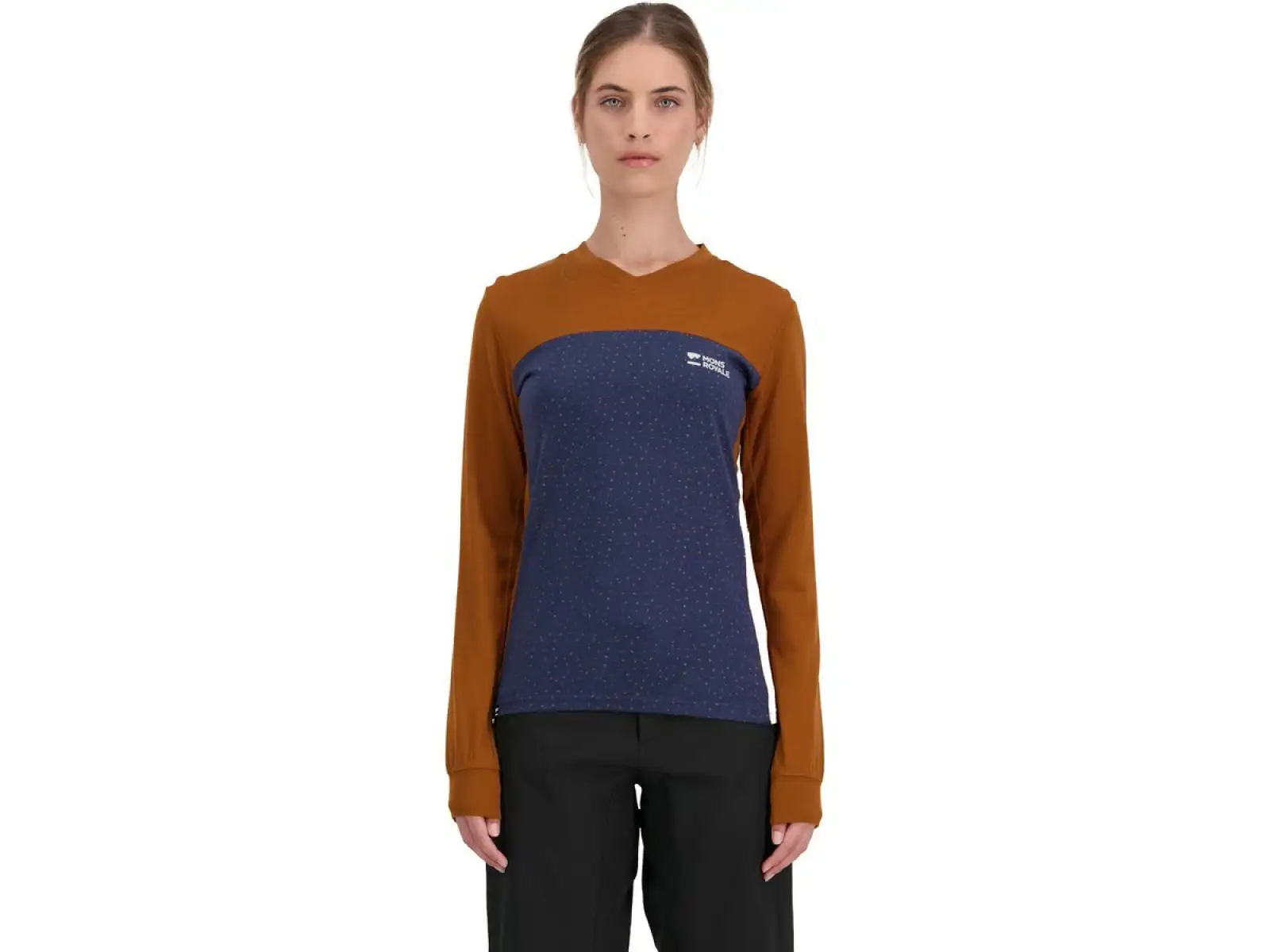 Mons Royale Redwood Enduro VLS WMNS damski t-shirt Midnight Terrazzo/Copper rozmiar S