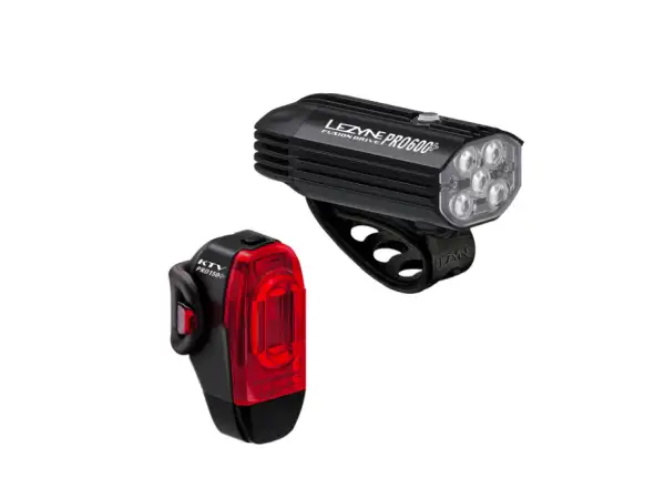 Lezyne Fusion Drive Pro 600+/KTV Drive Pro+ zestaw świateł Black/Black