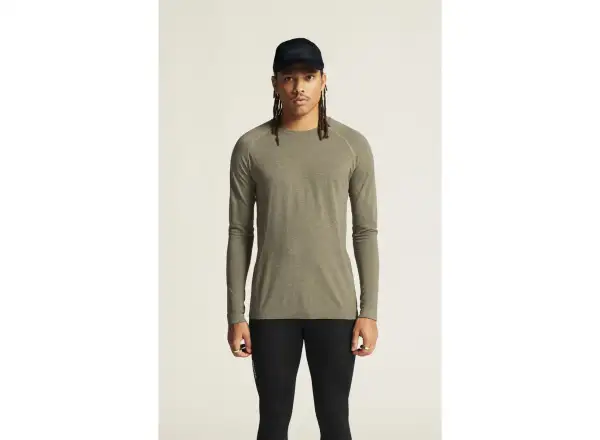 Craft Core Dry Active Comfort męska koszulka z długim rękawem brązowa