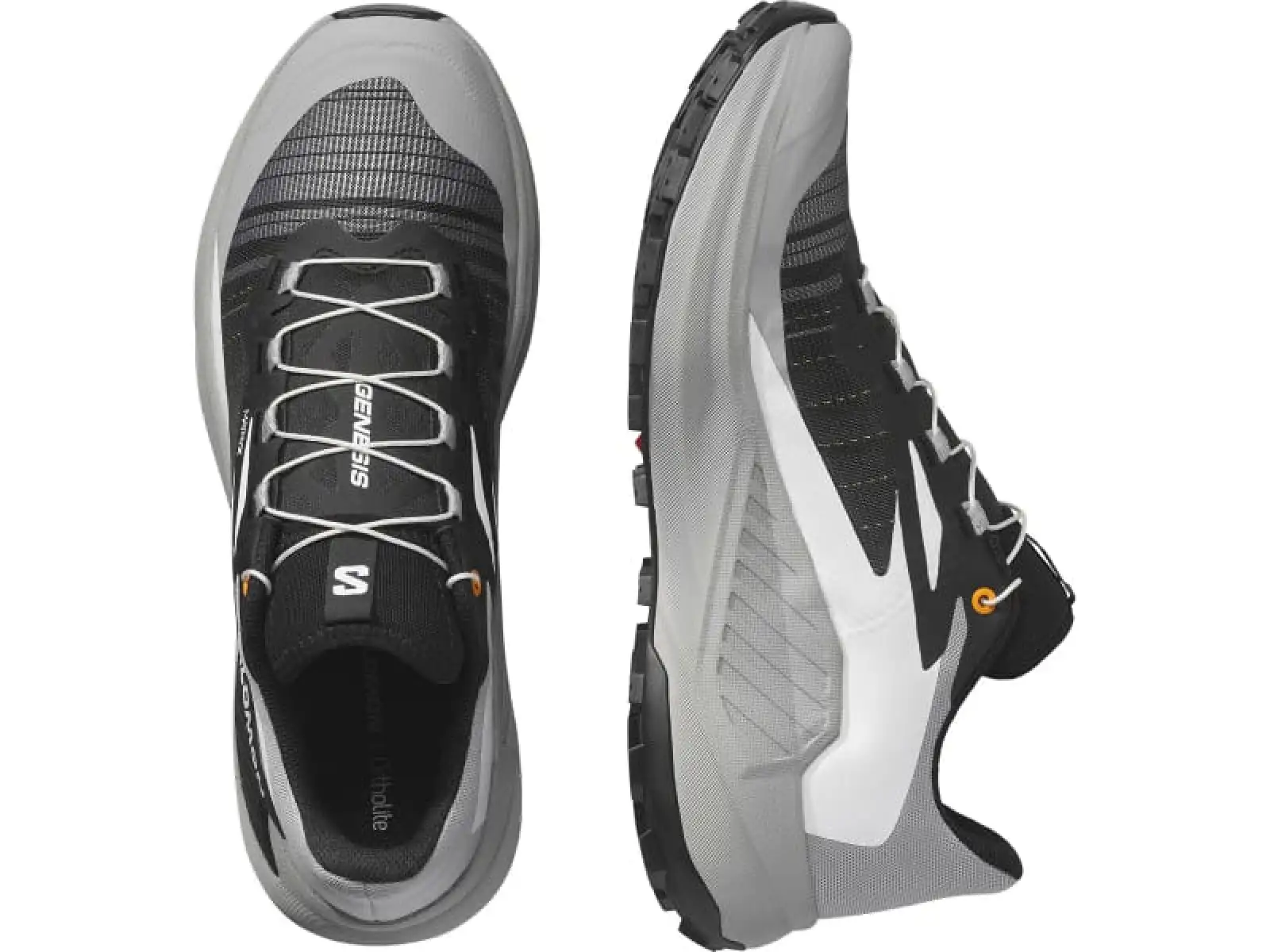 Salomon Genesis męskie obuwie do biegania Black/Alloy/Turmeric