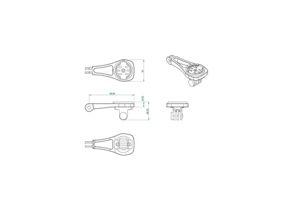 Ritchey uchwyt Computer Mount Garmin/Bryton/Wahoo/Go Pro