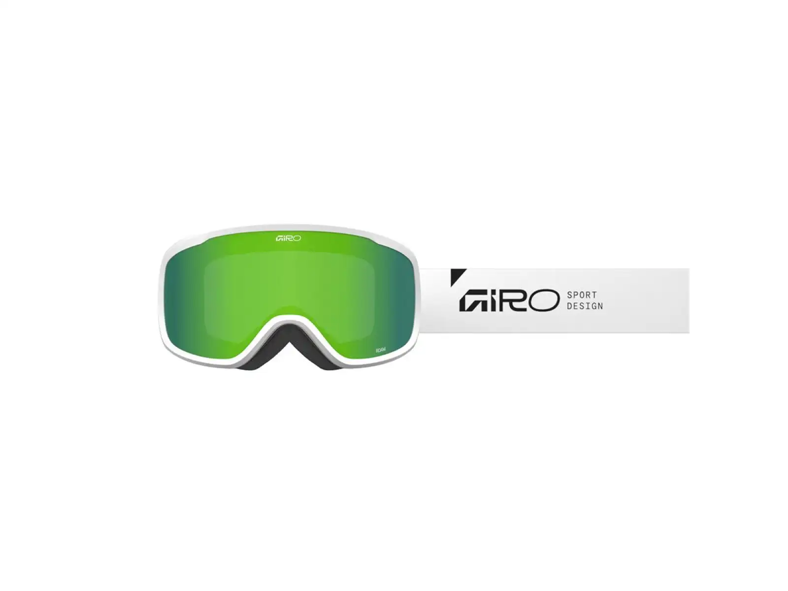 Giro Roam gogle narciarskie White Stacked/Loden Green/Yellow (2 szyby)