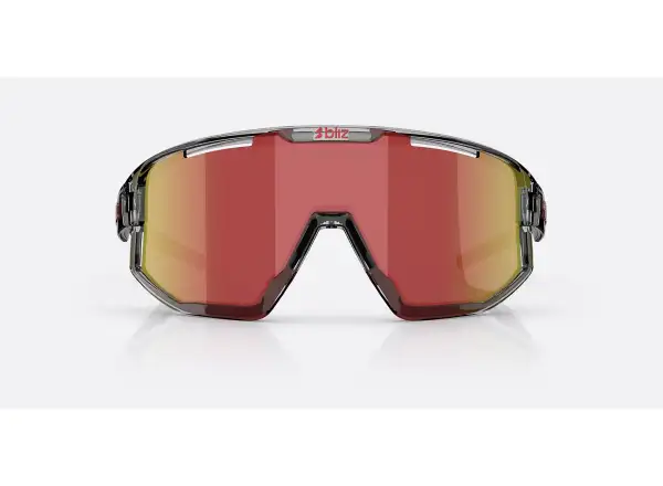 Bliz Fusion okulary przeciwsłoneczne Transparent Dark Grey/Brow Red Multi
