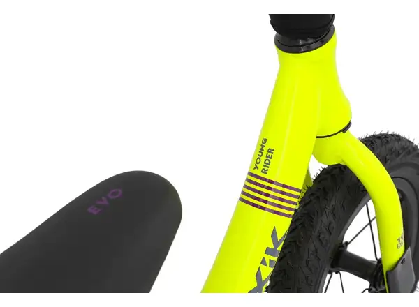rowerek biegowy MAXÍK Evo Lite fluo żółta/fioletowa