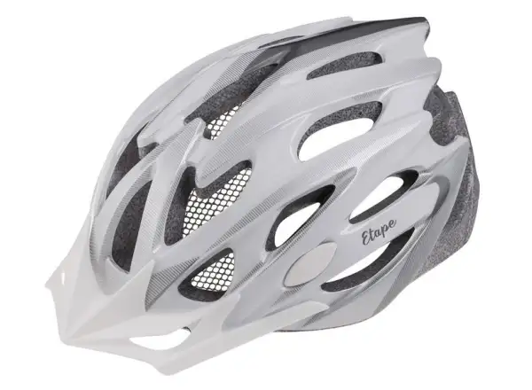 Etape Venus damski kask rowerowy biała/srebrna mat