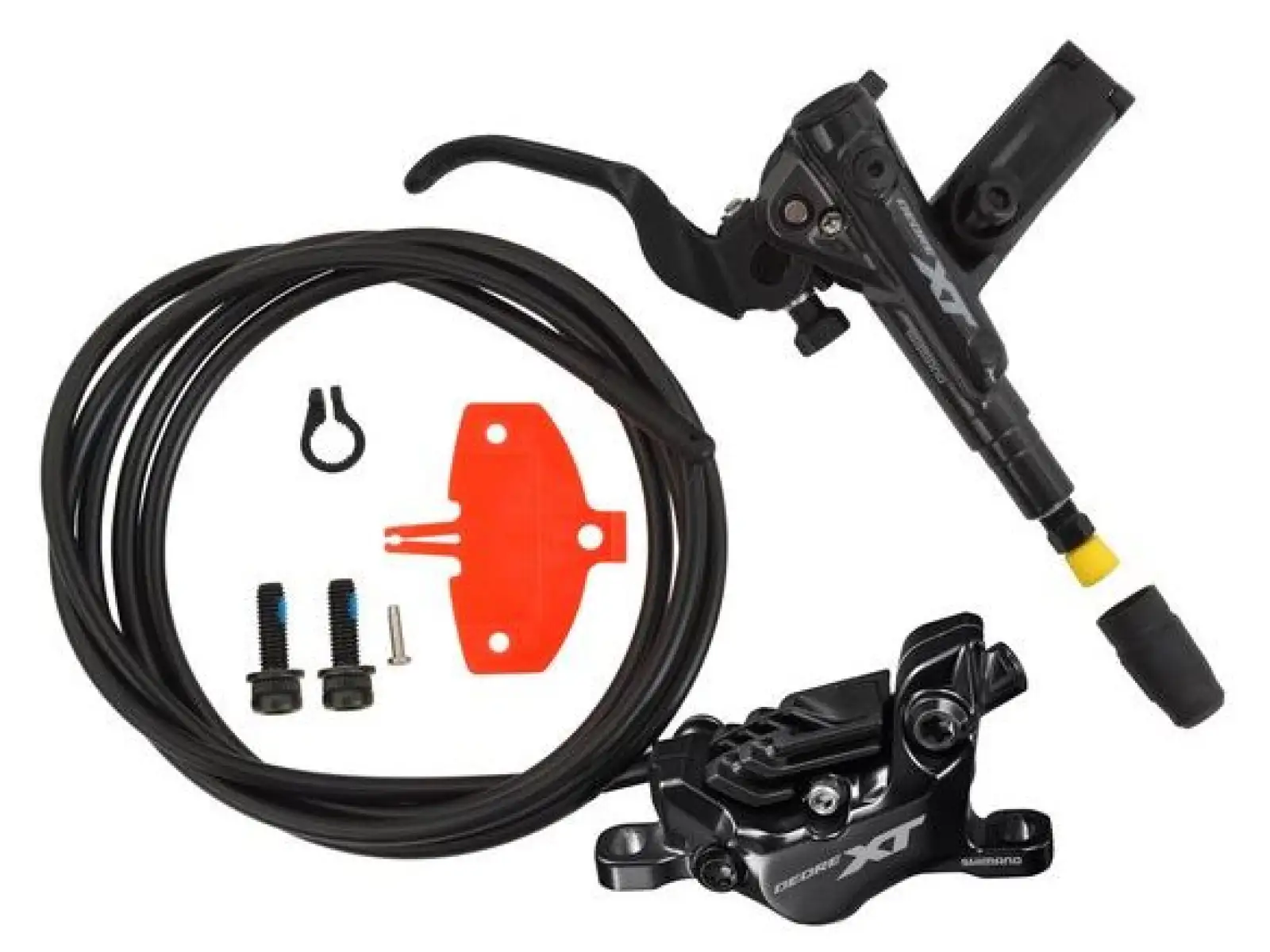Shimano XT BR-M8120 hamulec tarczowy tylny - klocki N04C z chłodnicą