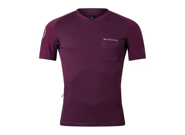 Endura GV500 Foyle męska koszulka krótki rękaw Aubergine