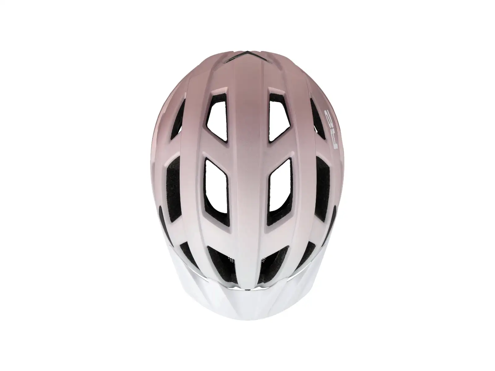 R2 Lumen kask rowerowy biały/pudrowy różowy