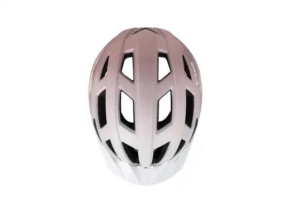 R2 Lumen kask rowerowy biały/pudrowy różowy