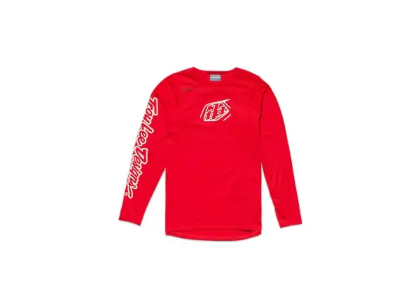 Troy Lee Designs Skyline Chill Iconic męska koszulka z długim rękawem Fiery Red