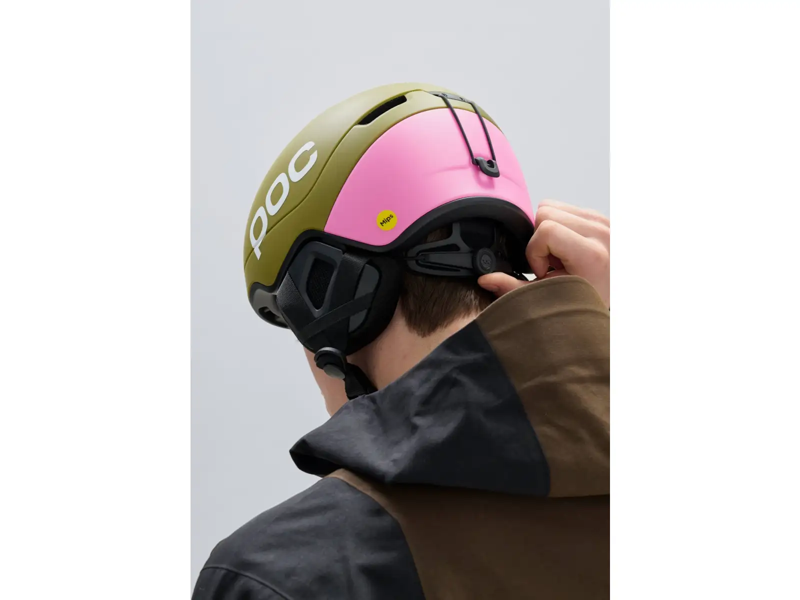 POC Obex Contour kask narciarski Olivine Green Matt/Thulite Pink Matt