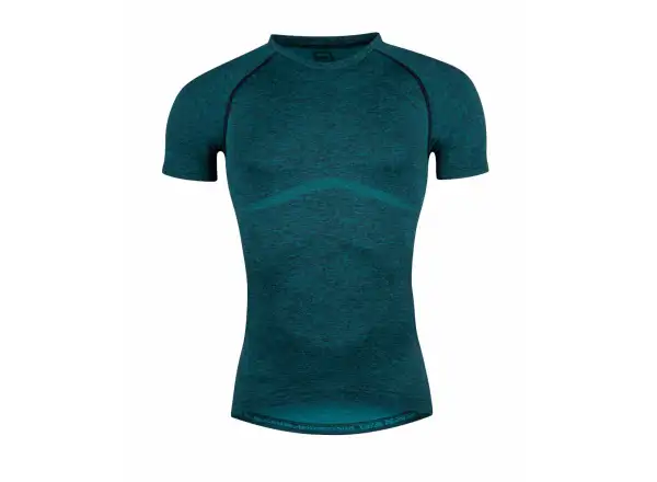 Force F Soft funkcyjna koszulka krótki rękaw petrolowy