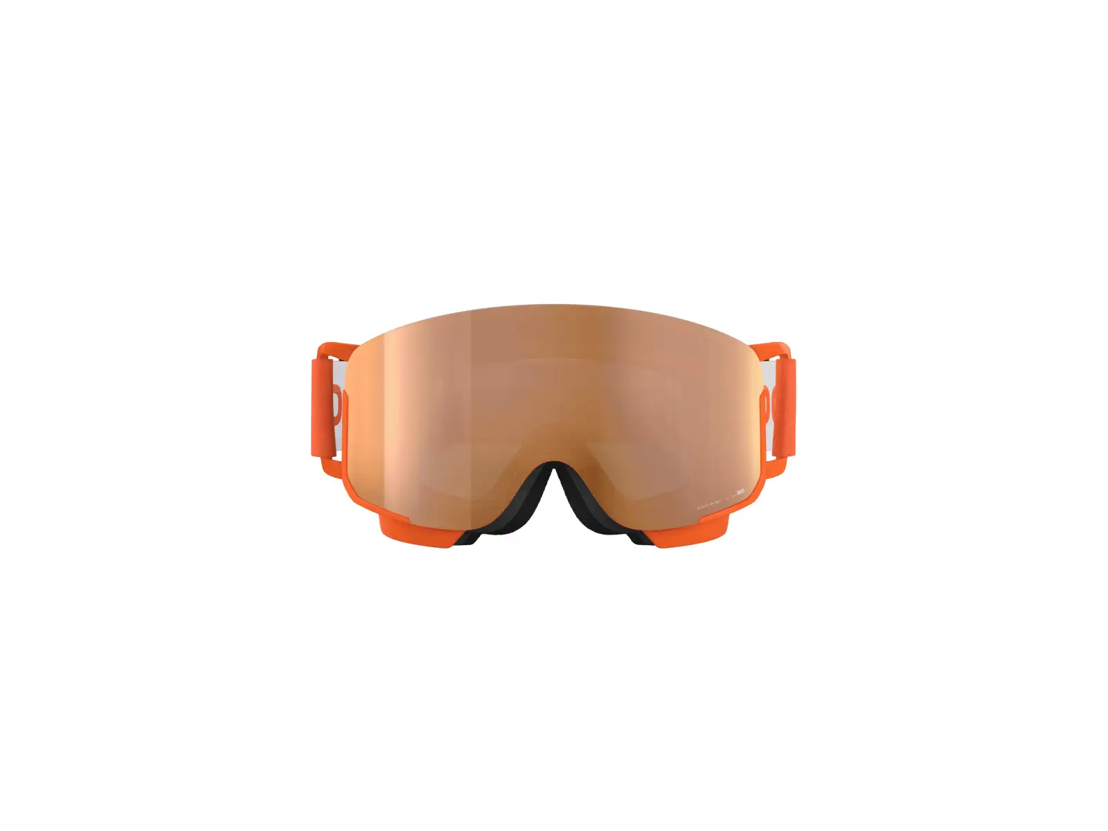POC POCito Nexal dziecięce gogle narciarskie Fluorescent Orange/Partly Sunny Light Orange