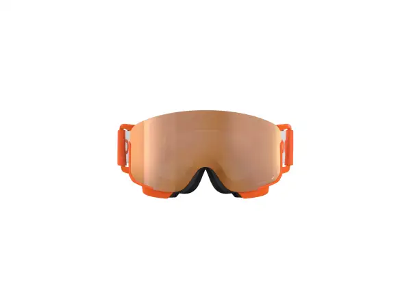 POC POCito Nexal dziecięce gogle narciarskie Fluorescent Orange/Partly Sunny Light Orange