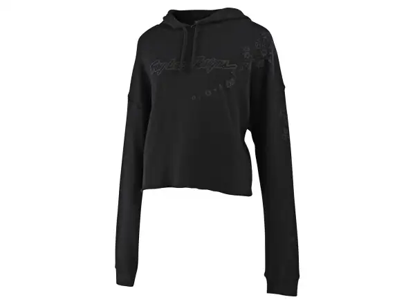 Troy Lee Designs Women Signature Floral Crop Pullover damska bluza Black