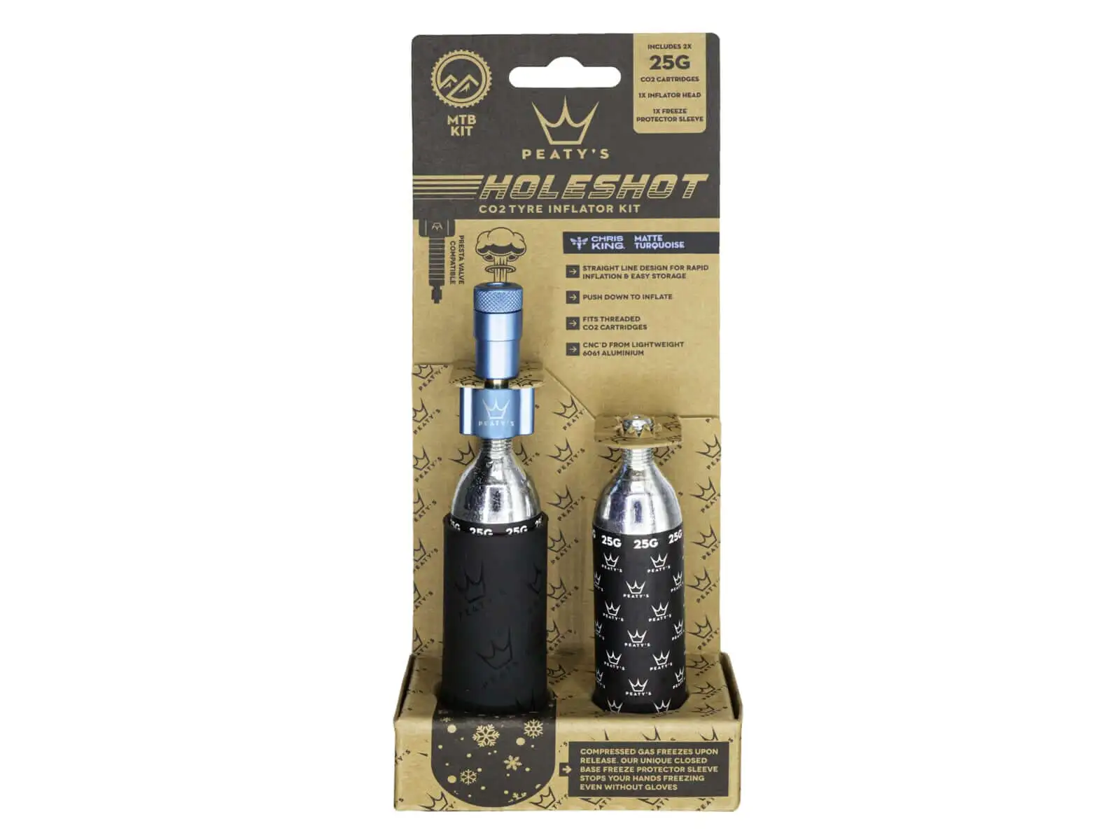 Peatys Holeshot CO2 zestaw 25 g Turquoise