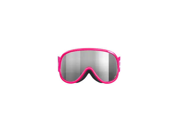 POC POCito Retina dziecięce gogle narciarskie Fluorescent Pink/Partly Sunny Silver