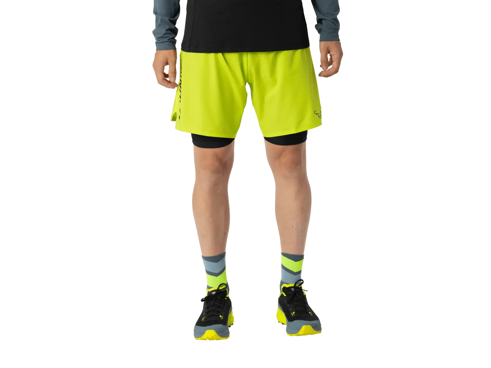 Dynafit Alpine Pro 2w1 męskie spodenki do biegania Ultra Yellow
