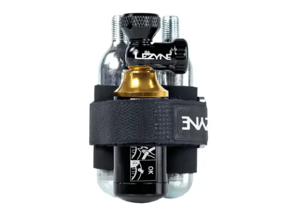 Lezyne Tubeless CO2 zestaw do naprawy opon bezdętkowych z nabojem Blaster Black