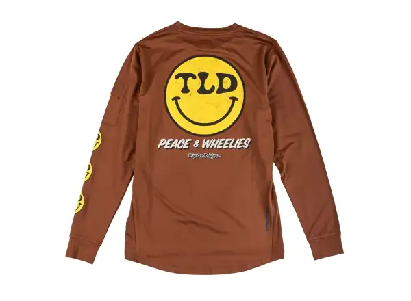 Troy Lee Designs Ruckus Ride męska koszulka z długim rękawem Chocolate