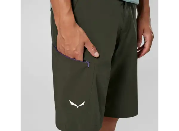 Salewa Pedroc 4 Durastrech Cargo męskie spodenki Dark Olive