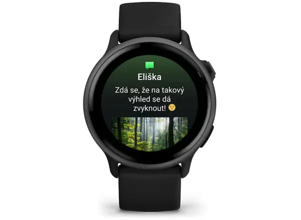 Garmin vívoactive 6 inteligentny zegarek Slate silikonowy pasek Black