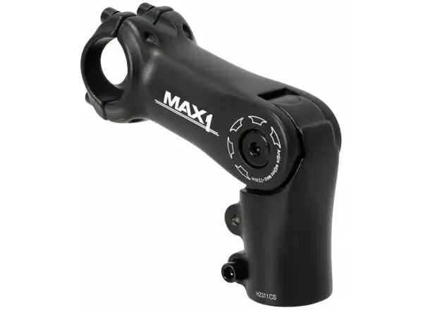 MAX1 regulowany wspornik kierownicy 90°/31,8 mm czarny