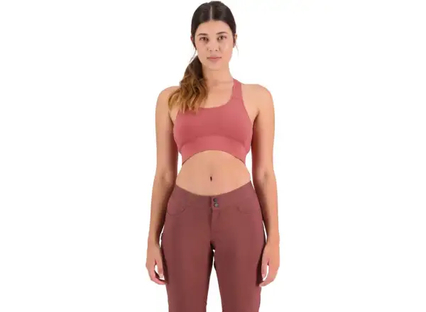 Mons Royale Stratos Merino Shift Biustonosz sportowy terracotta